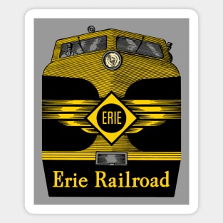 1950s Erie Railroad Locomotive Advertising Graphic Magnet